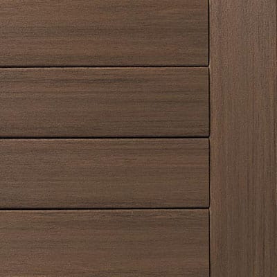 DIY Decking Materials TimberTech English Walnut Vintage Collection AZEK Decking Board Close Up Content