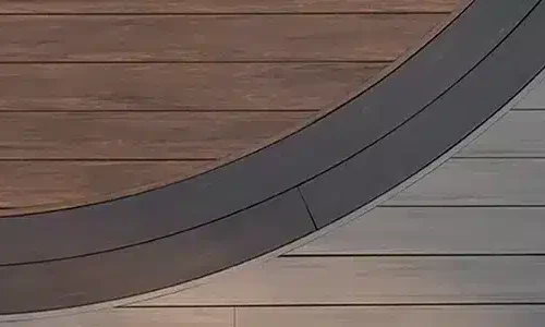 curved composite decking